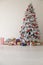 Christmas background Christmas decoration gifts toys snowflakes Christmas tree holiday Interior