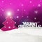 Christmas background - Christmas Tree pink - Snow - Merry Christ