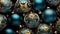 Christmas background with colorful baubles ornaments