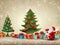 Christmas background design pattern in merry Christmas and happy new years