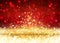Christmas Background - Golden Glitter