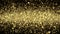 Christmas Background Golden Glitters - 3D Rendered Shining Sparkles