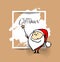 Christmas Background magical Santa Claus