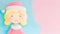 Christmas background with pastel color.