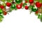 Christmas background with red, green and silver balls, fir branches, cones and holly. Vector illustration.