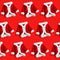 Christmas background Santa Claus Saint Nicholas mini coats suit costumes isolated colourful seamless pattern background n