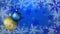 Christmas background seamless loop blue