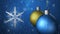 Christmas background seamless loop blue