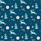 Christmas background, seamless tiling pattern texture vintage