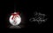 Christmas background with silver ball