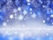 christmas background with snowflake and snow dreamy frozen style