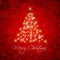 Christmas background with starry tree