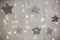 Christmas background texture. silver stars