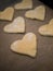 Christmas bakery: heart-shaped homemade cookies