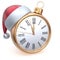 Christmas ball alarm clock New Year`s Eve time midnight hour