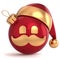 Christmas ball avatar Santa Claus hat ornament New Year bauble