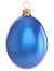 Christmas ball egg New Year`s Eve bauble blue decoration