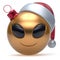 Christmas ball Happy New Year`s Eve bauble smiley alien face