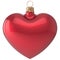 Christmas ball heart New Year\'s Eve bauble decoration red
