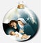 Christmas ball with Holy Family