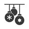 Christmas ball, Merry Christmas icon set, solid design