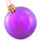 Christmas ball New Year`s Eve decoration purple shiny bauble