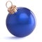 Christmas ball New Years Eve ornament decoration blue