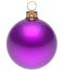Christmas ball purple New Year`s Eve bauble decoration blank