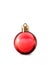 Christmas ball red decoration classic glossy basic.