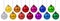 Christmas balls baubles banner deco colors decoration hanging is