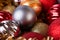 Christmas balls decorative for christmas holiday background