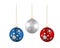 Christmas balls in france colors