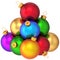 Christmas balls multicolored (Hi-Res)