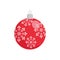 Christmas balls toy vector flat. Cute Christmas ball decorations colorful