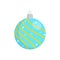 Christmas balls toy vector flat. Cute Christmas ball decorations colorful