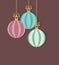 Christmas baubles illustration