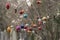 Christmas baubles in Southampton Old Cemetery