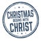 Christmas begins with Christ sign or stamp