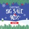 Christmas Big Sale Vector Template