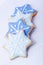 Christmas biscuits blue stars