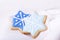 Christmas biscuits blue stars