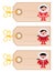 Christmas blank tags with eskimo kids