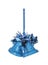 The Christmas blue hanging decoration bell