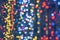 Christmas bokeh lights, abstract holiday background