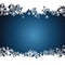 Christmas border, snowflake design background