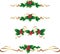 Christmas border /text dividers set