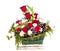 Christmas Bouquet of Flowers in Sleigh Basket