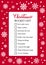 Christmas bucket list. Funny winter things to do checklist. Seasonal activity planner page. Holidays wish list. Easy to