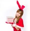 Christmas bunny girl japanese style gift box