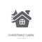 christmas Cabin icon. Trendy christmas Cabin logo concept on white background from Christmas collection